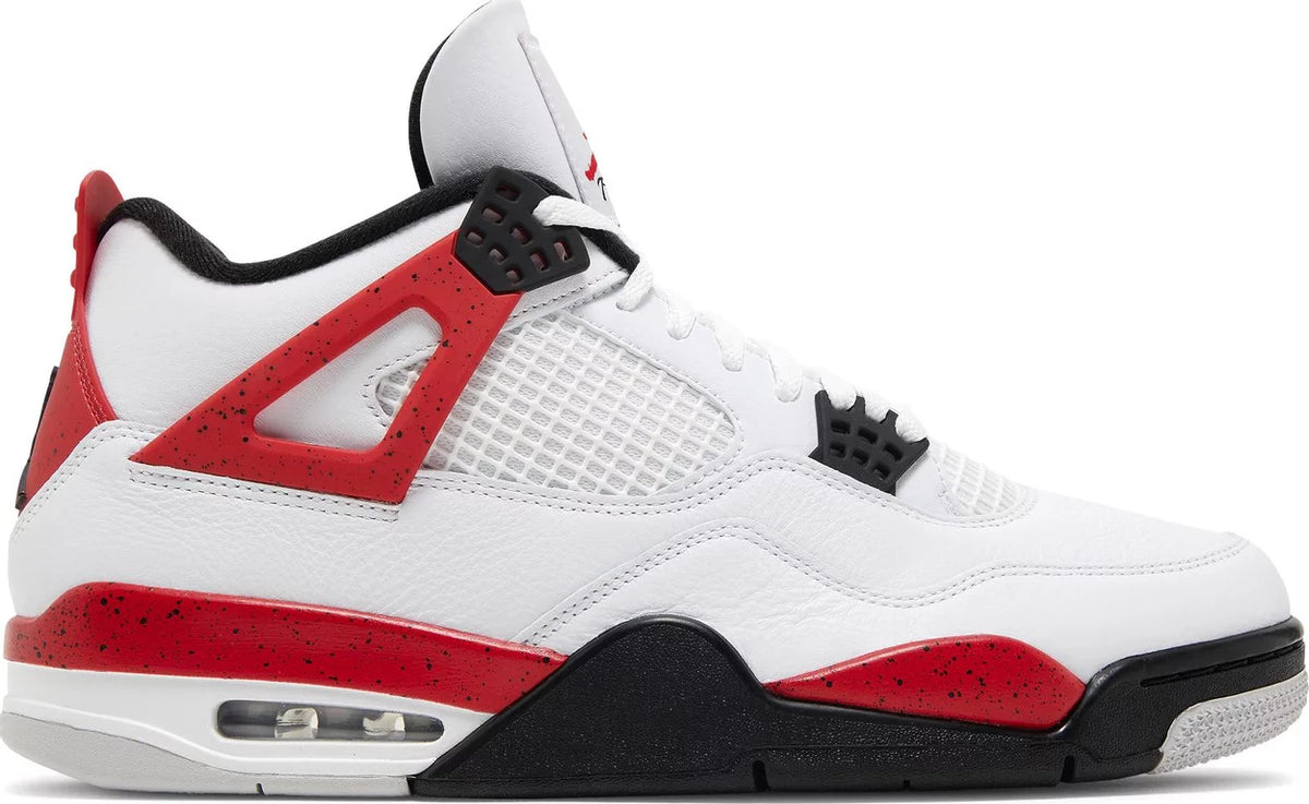 Jordan retro 4 sale red white and black