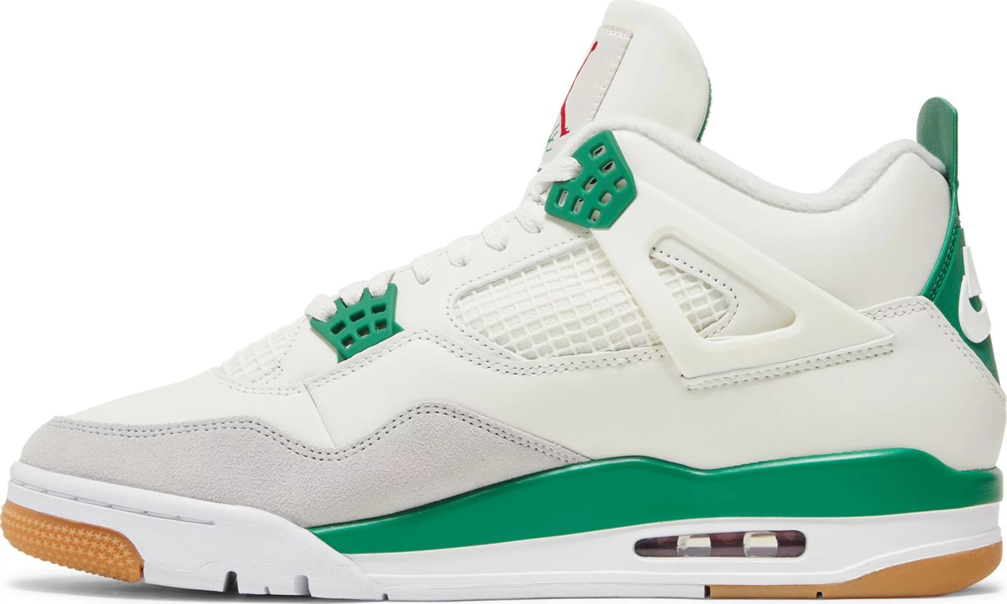 Jordan 4 top green orange